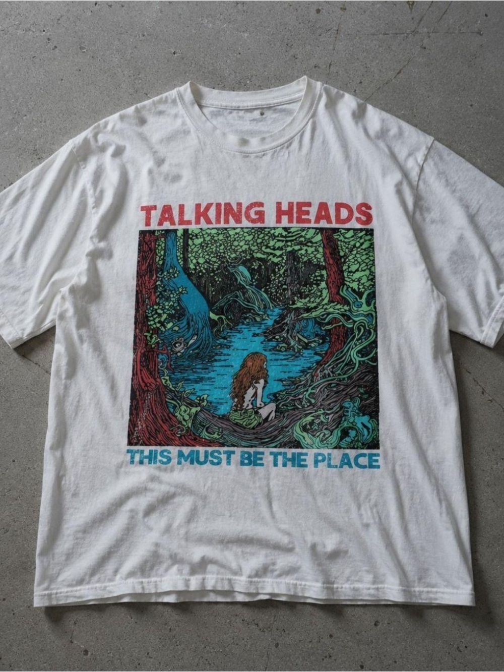 'This Must Be The Place' Graphic Tee - White